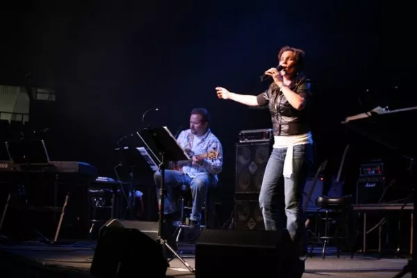 Matt and Sherry in concert